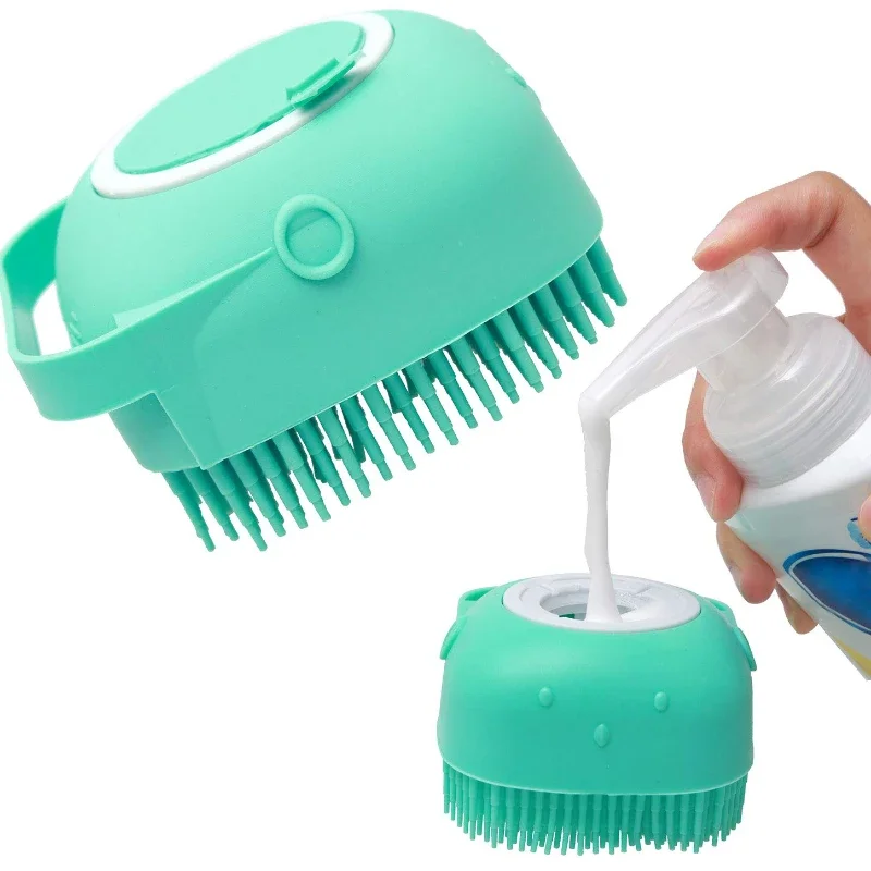 Shampoo Dispensing Brush Soft Massage Brush